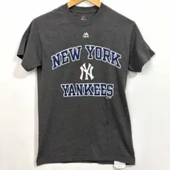 【マジェスティック】ニューヨーク・ヤンキース Tシャツ チャコール S MLB