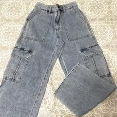 GU ミドルライズカーゴジーンズ XSのサムネイル