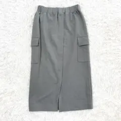 ビーミングバイビームス タイト スカート カーゴ グリーン M ストレッチ