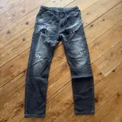 DIESEL ダメージ加工 グレー デニムパンツ 28