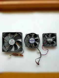 PC用ケースファン 3点セット 12V DCファン　動作確認済のサムネイル