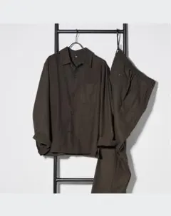 UNIQLO ブラッシュドツイルオーバーシャツ　XLサイズ