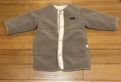 BEAMS mini / ボアキルト リバーシブル ノーカラーコート