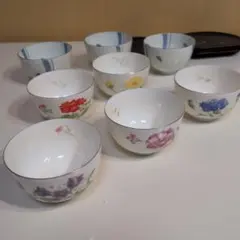 NARUMI ナルミ スープカップ 5個セット 花柄 カラフル ボウル 洋食器