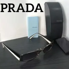 PRADA 日本製 国内正規品ヴィンテージスクエアスリムサングラス度無しのサムネイル
