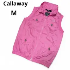 美品✴︎Callaway レディースベスト Mピンク 防風 防寒 XSERIES
