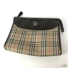 BURBERRY バーバリー ノバチェック クラッチバッグ セカンドバッグ