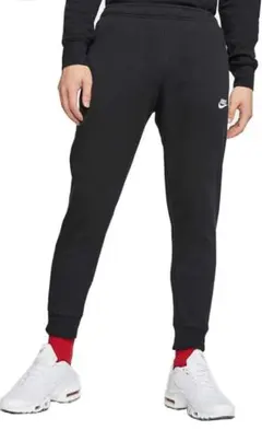 NIKE ブラック ロゴ刺繍 フレンチテリー ジョガーパンツ サイズM