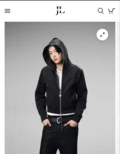 即日発送 jentlouis Tech Double Zip Hoodie M