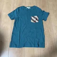 バーバリー★半袖Tシャツ チェックポケット8Y 128cm 未着用