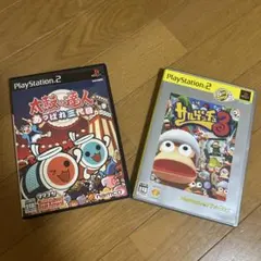 PlayStation2用　太鼓の達人 サルゲッチュ3 ソフト2本セット