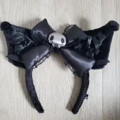 クロミ レースリボン付きカチューシャ黒