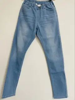 ★ブランシェス スキニージーンズ(ライトブルー)160cm★美品