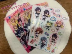 カラフルピーチ　セブンイレブン　ノート　クリアファイル　カラピチ　4点セット