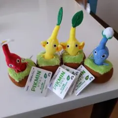 ピクミン 引っこ抜きぬいぐるみマスコット 4体セット