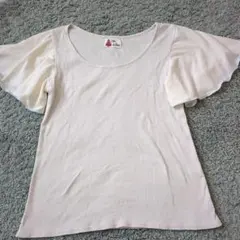 Clé de Paris リブ編み フレアスリーブ Tシャツ パラビオン 半袖のサムネイル