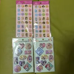 ディズニープリンセス ウォーターステッカー４枚セット