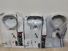 ホワイト長袖シャツ Mサイズ　3着