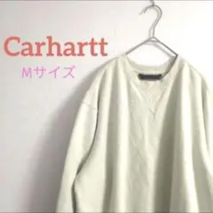 古着　カーハート　トレーナー　スウェット　ライトグリーン　М