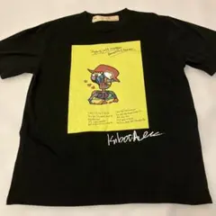 メンズNANO UNIVERSE イラスト Tシャツ 黒 とろサーモン久保田
