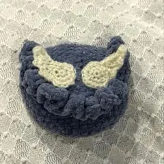 天使の羽　ポーチ　巾着　ウィッシュコア　y2k かぎ編み　編み物　小物入れ