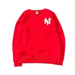 7AS1 【Majestic】NYヤンキース　プリントスウェット　古着usedのサムネイル