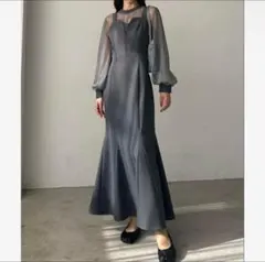 ルエレ　【オケージョン対応】チュールボレロ＋マーメイドワンピースSET