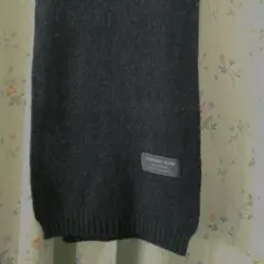 カシミアブレンド ブラック　マフラー