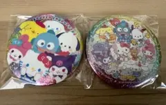 サンリオキャラクターズキラキラBIG缶バッチ2点セット