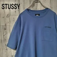 【人気Lサイズ】胸元 ワンポイント刺繍 ポケット付き Tシャツ　入手困難　a68