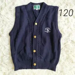 【ゴールドボタン】【POLO＆RACQUET CLUB】ニットベストネイビー