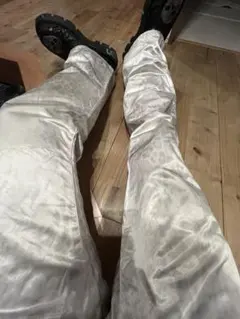 [激レア]トルネードマートレオパード柄 フレアパンツ ホワイト