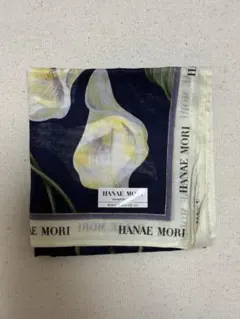 HANAE MORI ハンカチ ネイビー 花柄