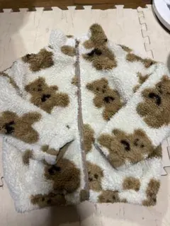 クマ模様フリースジャケット　shein