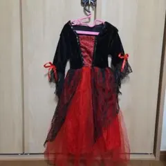 キッズ用 魔女 コスチューム ドレス ハロウィン 発表会　130cm