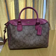 Coach ショルダーバッグ ピンク/ブラウン