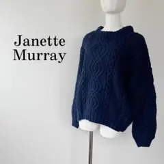 お値下げ！みなとのてんらんかいJanette Murray ウールカーディガン お値下げ！みなとのてんらんかいJanette Murray ウールカーディガン