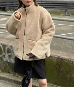 ナイロンブルゾン ボア