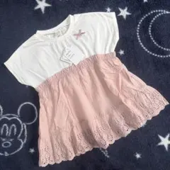新品♡アプレレクール♡レースドッキングのTシャツ　プティマインブリーズ