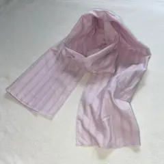 ピンクのストライプ　3重ガーゼマフラー　ハンドメイド