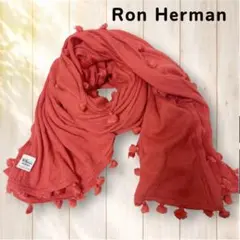Ron Herman タッセル付きストール コーラルピンク ロンハーマン 大判のサムネイル