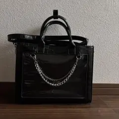 ハルジオ　痛バッグ　黒　クロコダイル