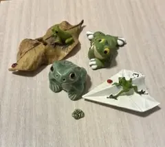 カエル陶器など置物5個セット
