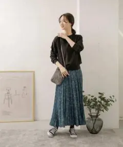 【新品】URBAN RESEARCH DOORS フラワープリントスカート