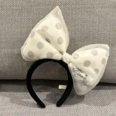 ミニーマウス 水玉リボンカチューシャ