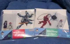 ジークアクス　一番くじ　ビジュアルスタンド2種セット　マチュ・ニャアン・シュウジ