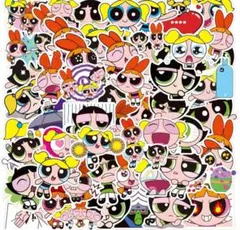 カートゥーンネットワーク　パワーパフガールズ　ステッカー　シール　50枚セット