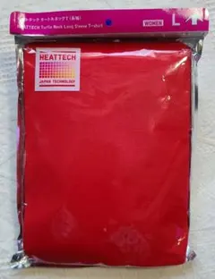 HEATTECH タートルネック長袖T Lサイズ 赤