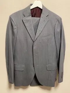 n*u様 美品未使用級 Men's Bigi グレー ストライプ スーツ まとめ