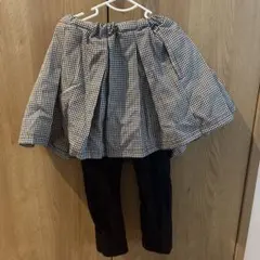 petit main スカートとレギンスセット 110